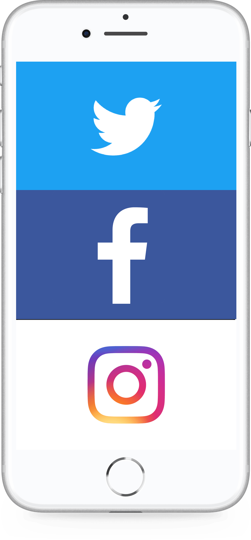 iPhone Social Media Twitter Facebook Instagram